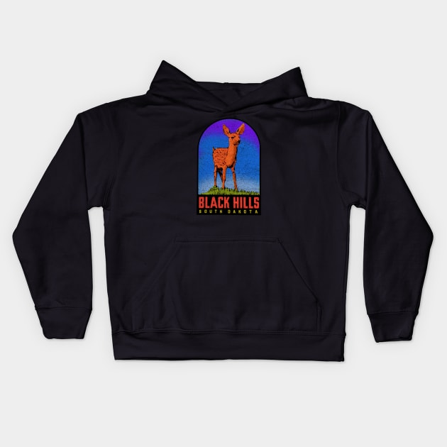 Black Hills Kids Hoodie by Midcenturydave